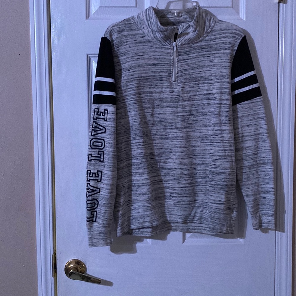 Inspired Hearts, grey and black medium jacket.